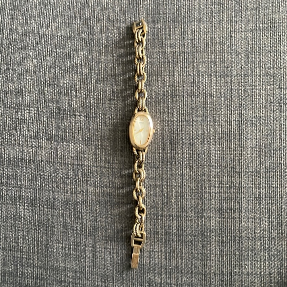GUESS goldtone bracelet watch